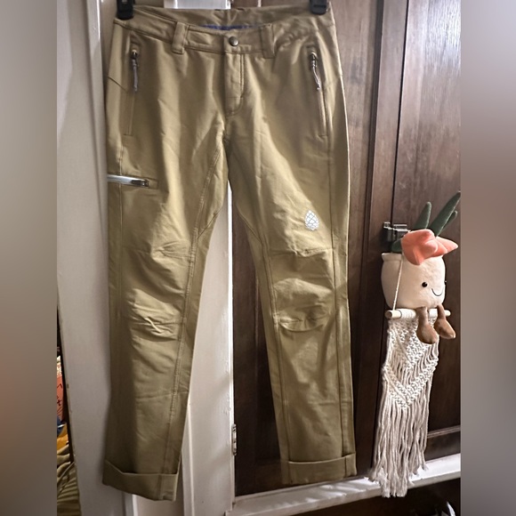Stio Pants - Stio Women's Khaki Green Outdoor Stretch Pants